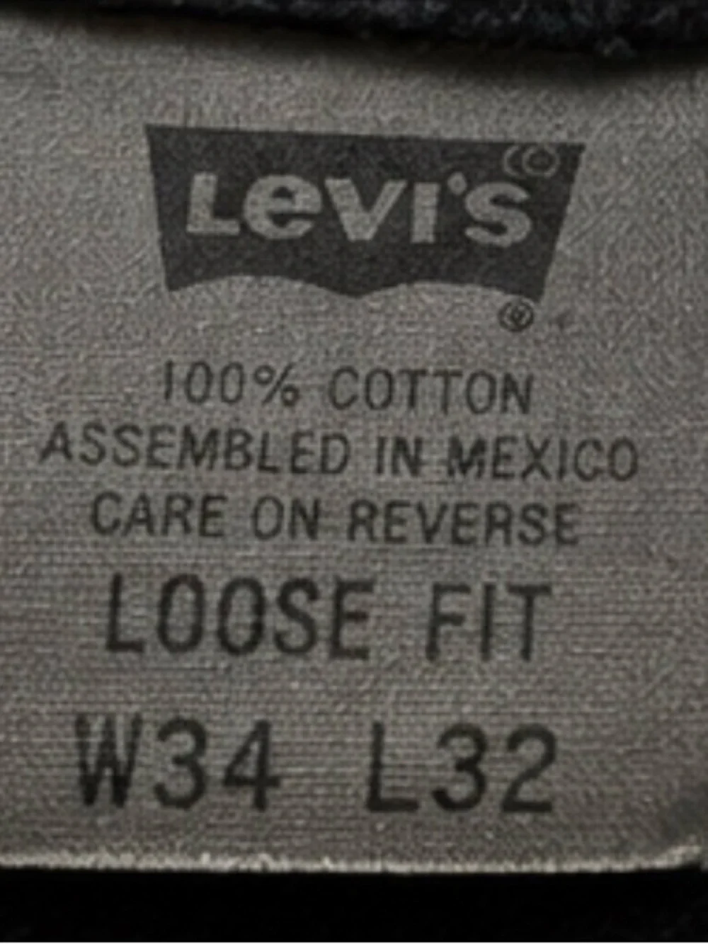 Men’s Vintage Levi’s SilverTab Loose Fit Black Jeans Y2K 11/00 Denim 34x32 (28)